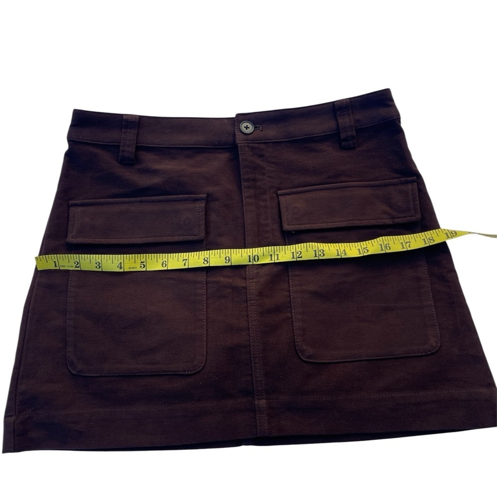 Madewell Dark Brown Mini Skirt size 2 - Picture 5 of 10